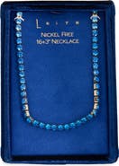 Leith Crystal Tennis Necklace
