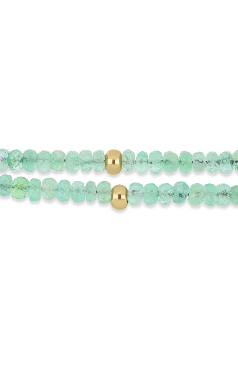 Bony Levy 14K Iris Emerald Beaded Tennis Necklace, Alternate, color, 14Ky Gold