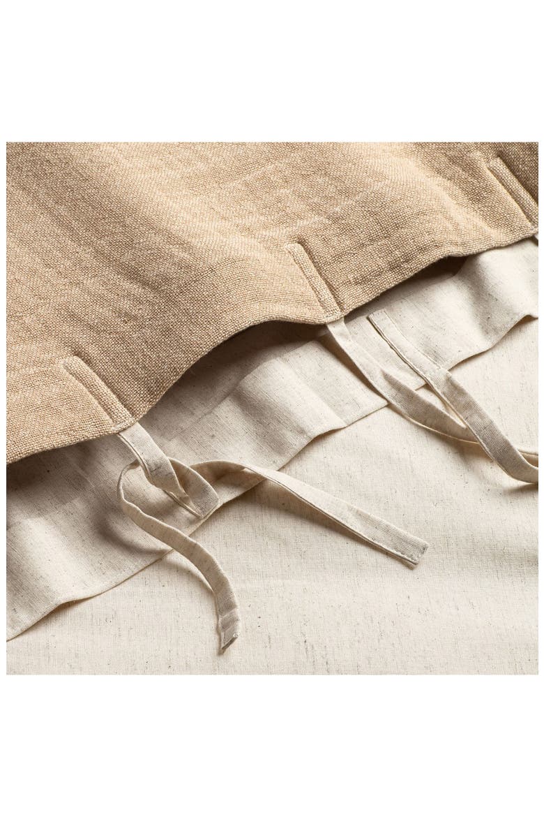 Sand Cotton & Linen Duvet Cover, Alternate, color, SAND
