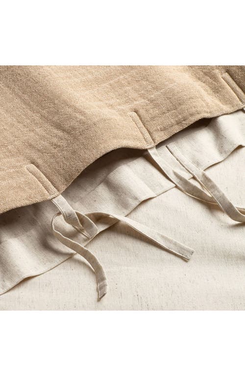 Crane Air Sand Cotton & Linen Duvet Cover In Sand