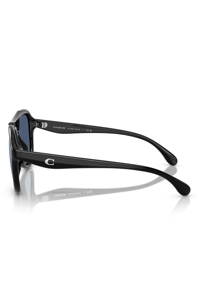 COACH 55mm Pilot Sunglasses, Alternate, color, 