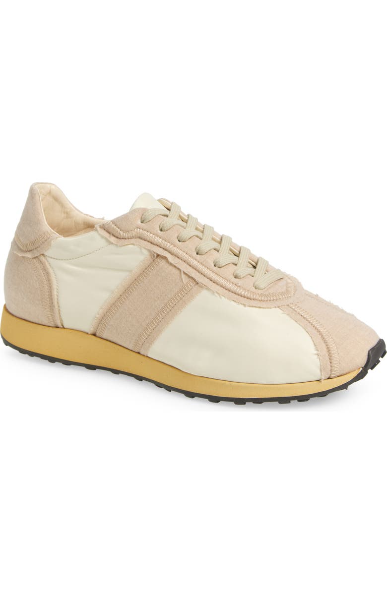 The Row Moveo Fray Detail Sneaker, Main, color, Beige / Off White