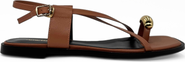 Amie Rafa Laney Strappy Gold Toe Sandals