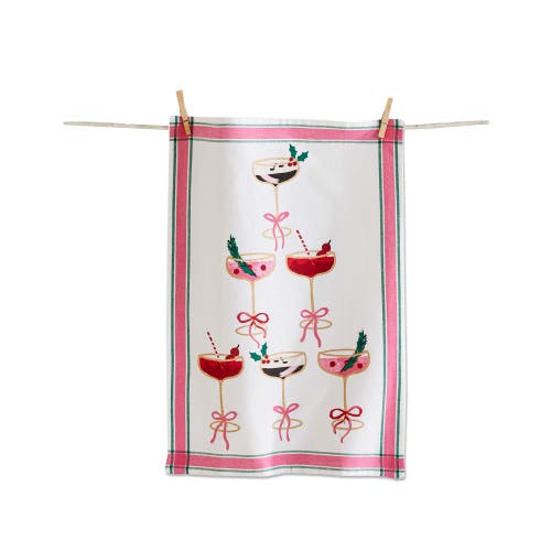 Tag Cocktail Tower Dishtowel In Multi