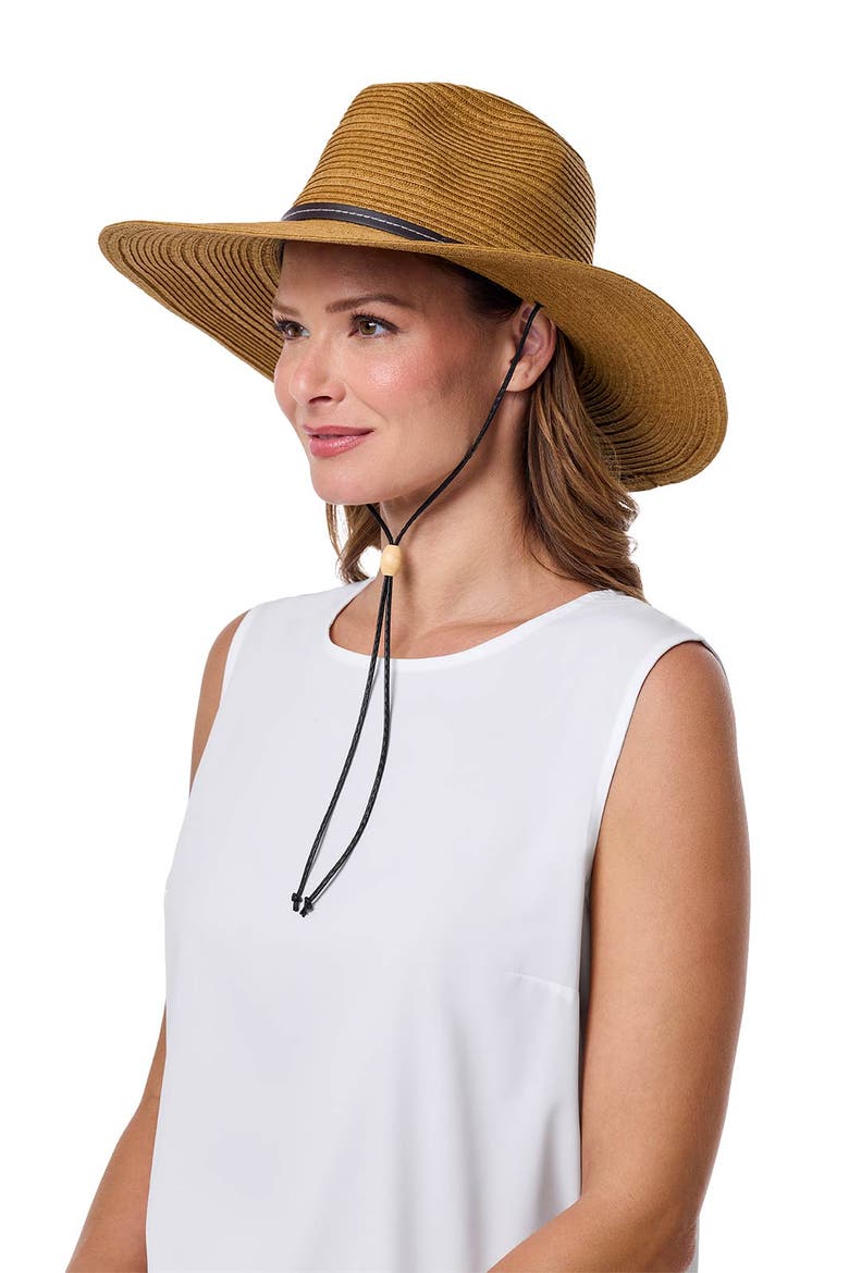 Women's Tempe Sun Hat with Chin Cord, UPF 50+ Sun Protection, Alternate, color, Tan