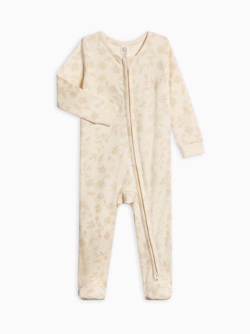 Colored Organics Organic Peyton Zipper Sleeper In Neutral