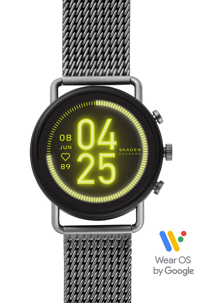 Skagen Falster 3 Mesh Strap Smart Watch, 42mm, Alternate, color, 