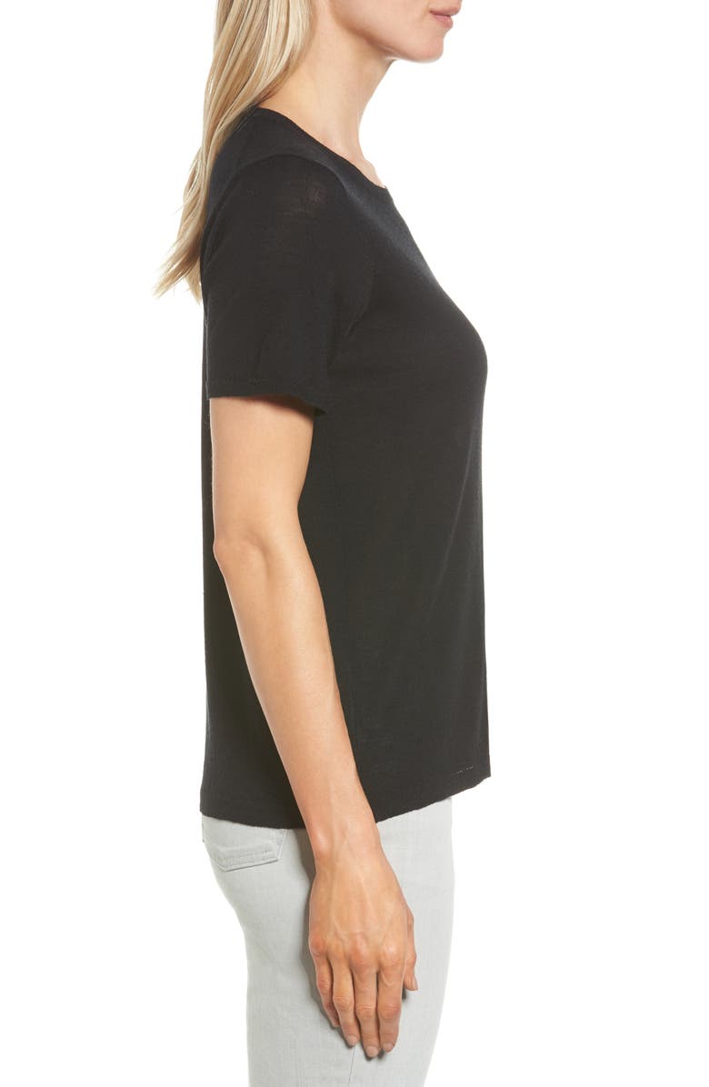 Eileen Fisher Merino Wool Tee, Alternate, color,