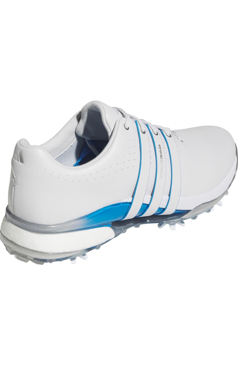 adidas Tour360 24 Golf Shoe, Alternate, color, Grey/ Silver Metallic/ Blue