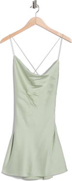 Alice + Olivia Harmony Cowl Neck Minidress