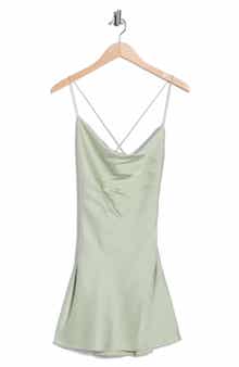 Alice + Olivia Harmony Cowl Neck Minidress