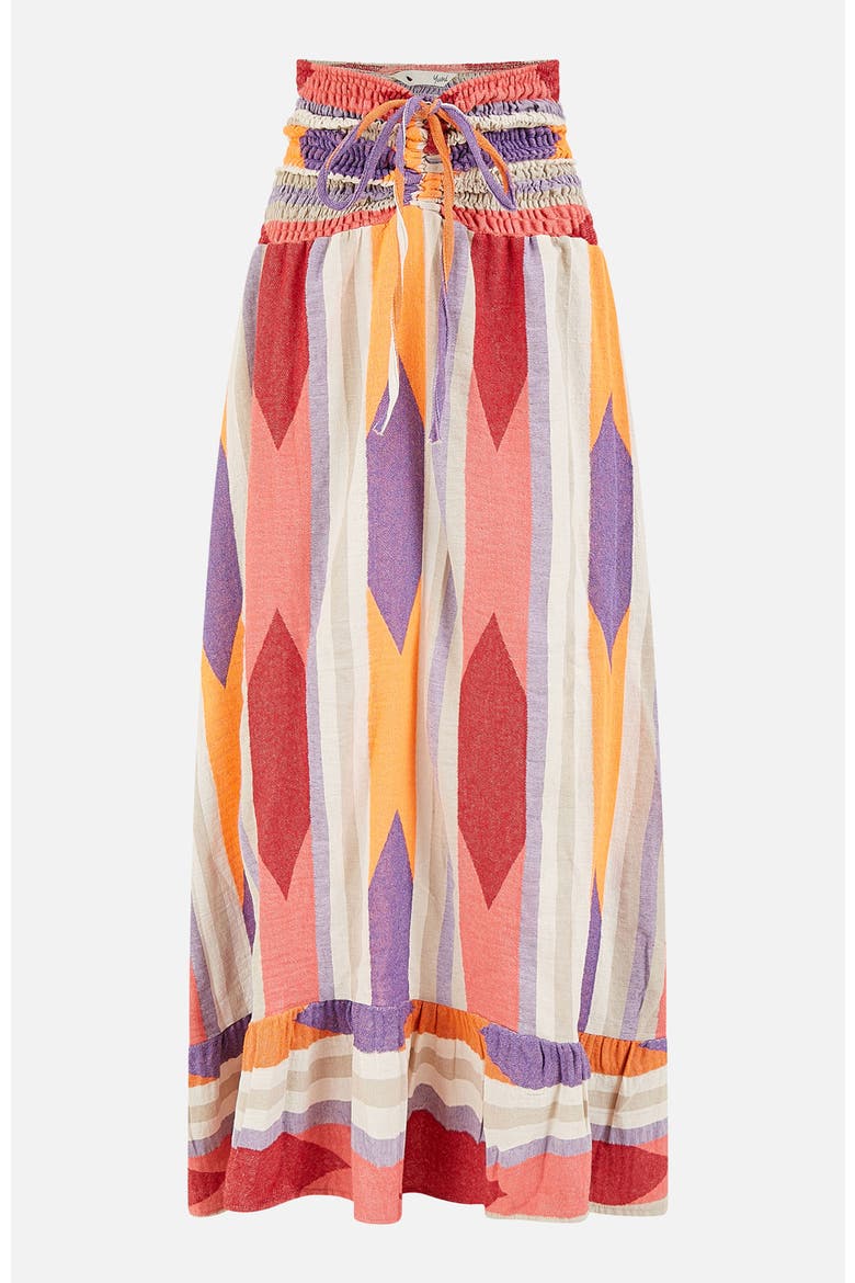 Block Print Cotton Maxi Dress, Alternate, color, Multi