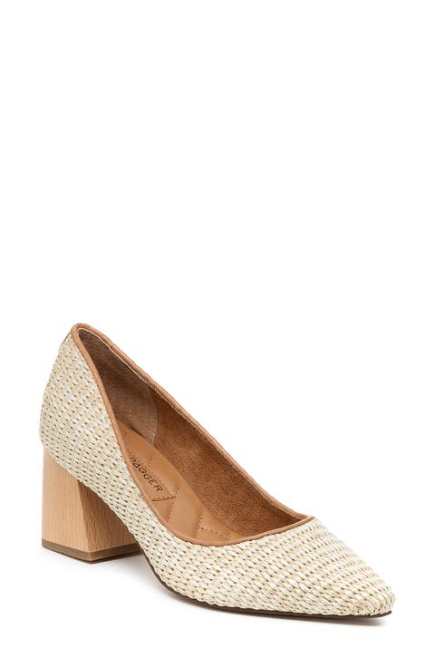 Woven Pointed Toe Pump (Women)