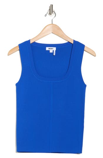 Dkny Mixed Media Sleeveless Sweater
