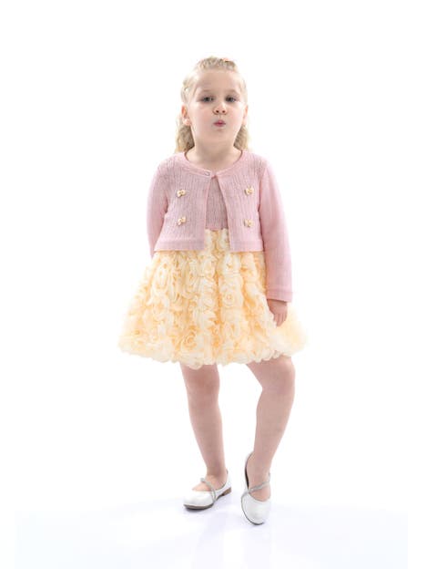 Rose Rabbit Cardigan Dress (Baby)