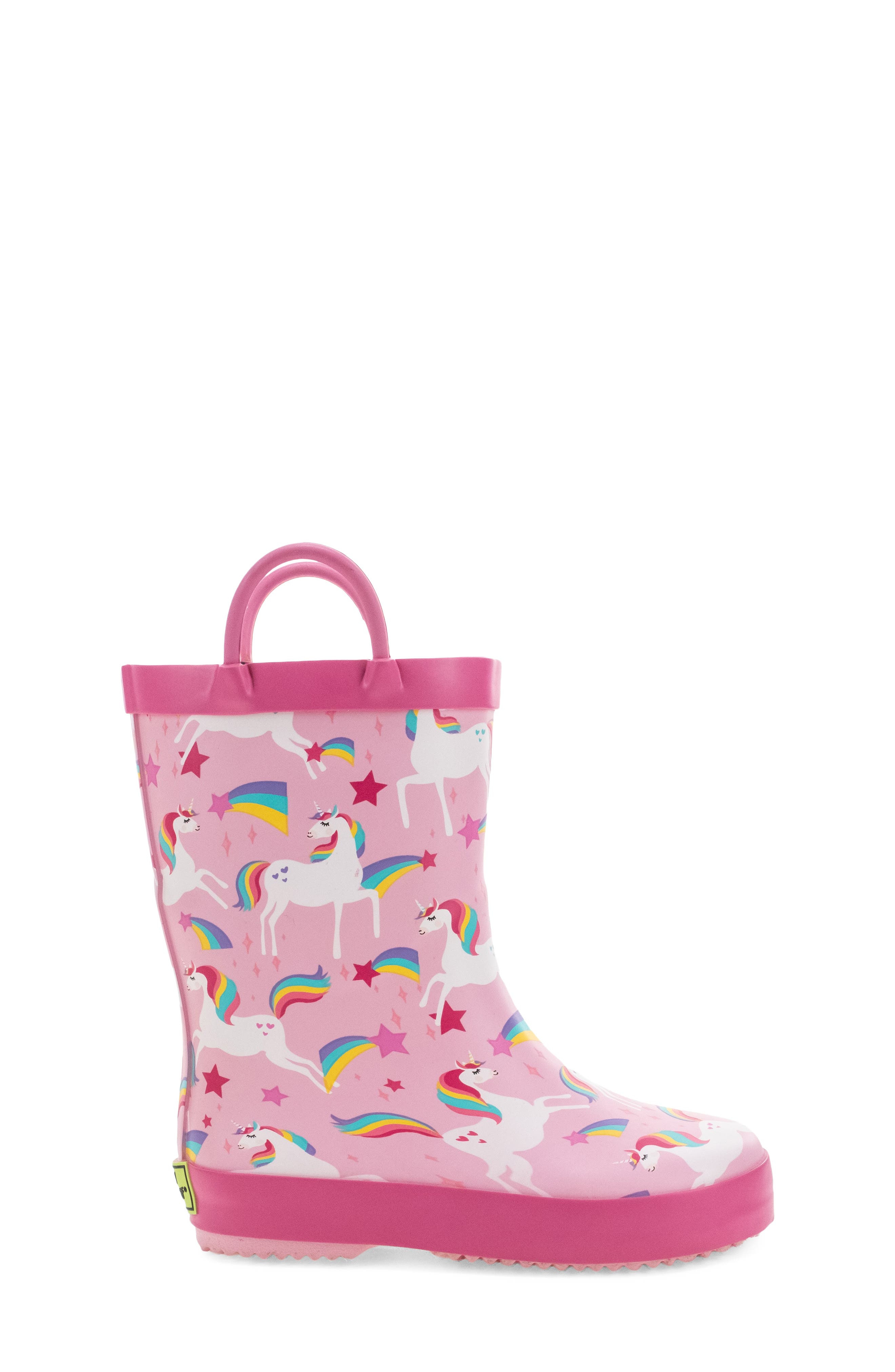 Kids' Unicorn Sparkle Rain Boot, Alternate, color, PINK