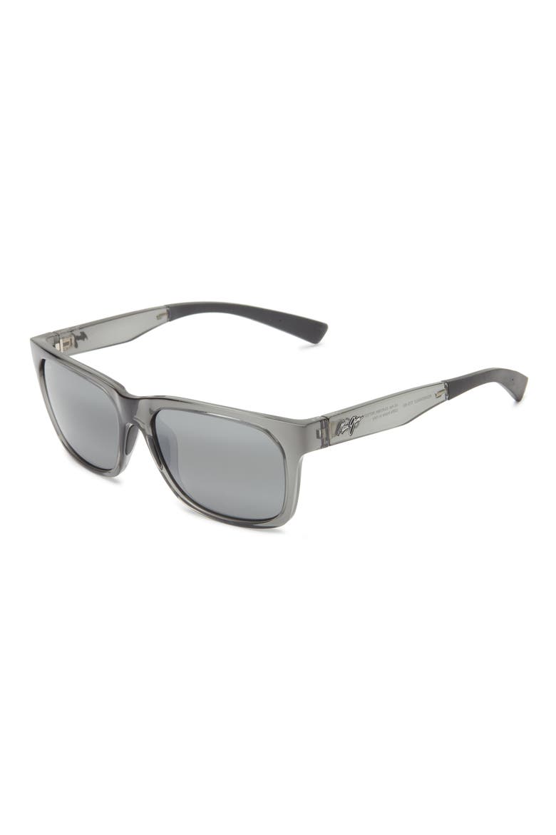 56mm Bi-Gradient Square Sunglasses, Alternate, color, GREY