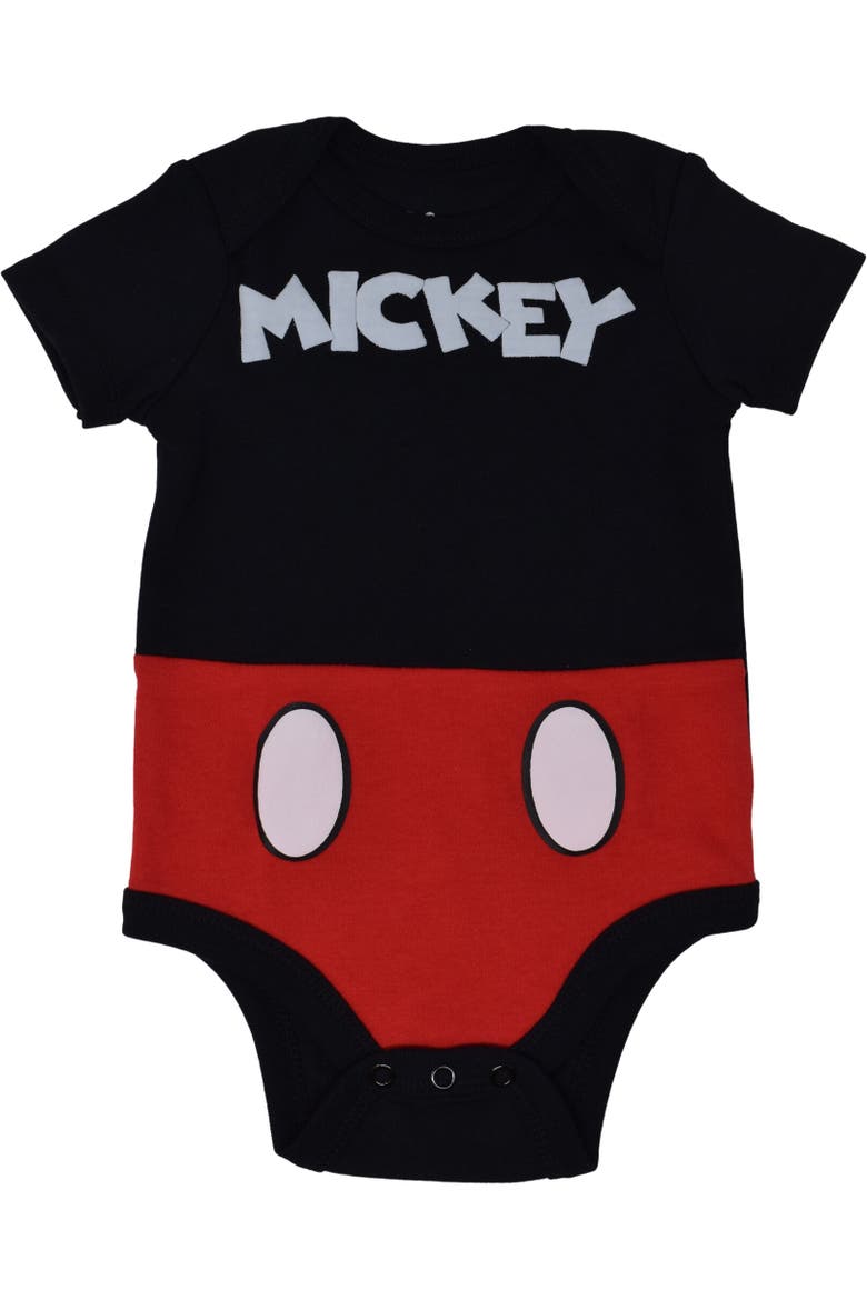 Pixar 2-Piece Bodysuit and Hat Set, Alternate, color, Mickey Mouse Black