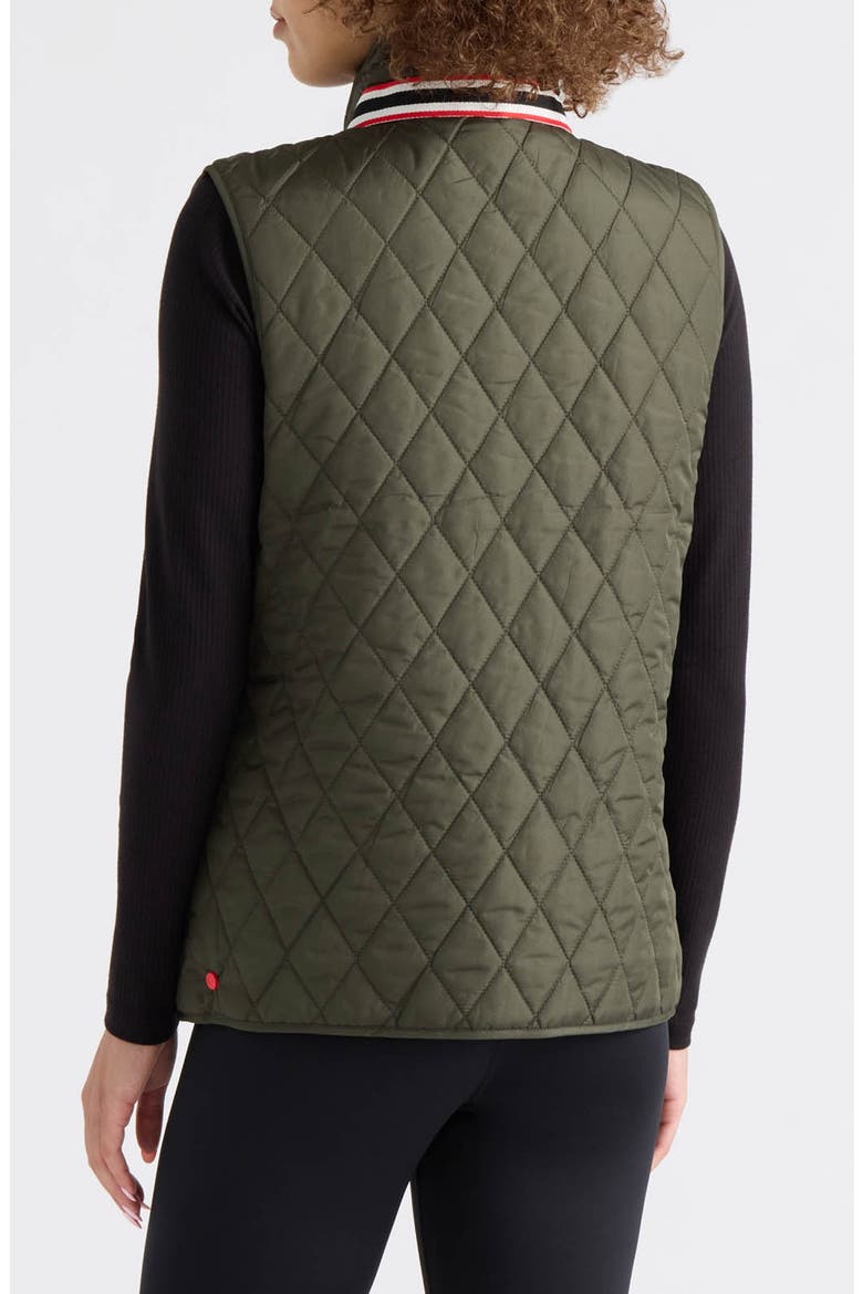 Becky Quilted Vest, Alternate, color, HUNTER GREEN
