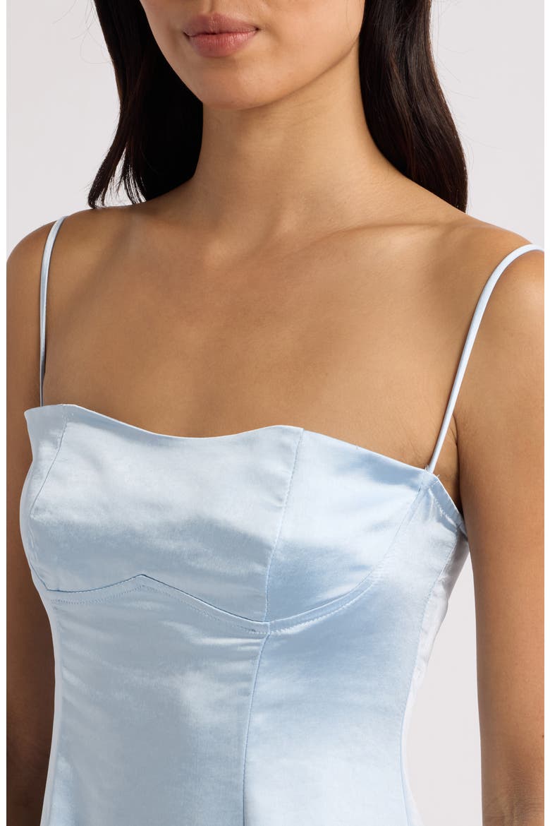 Easy to Love Satin Minidress, Alternate, color, BLUE