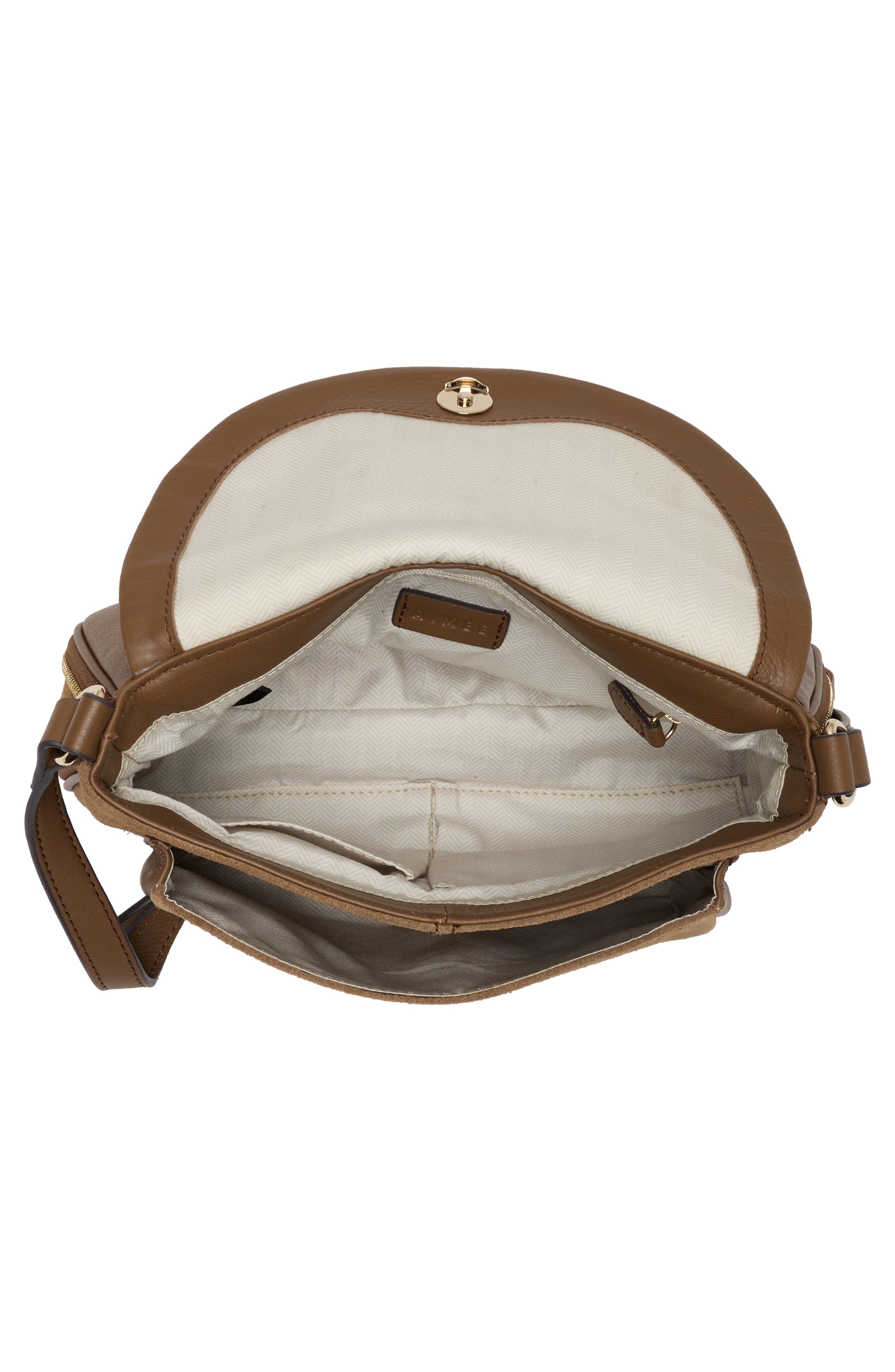 Ripley Leather Crossbody Bag, Alternate, color, COFFEE SUEDE