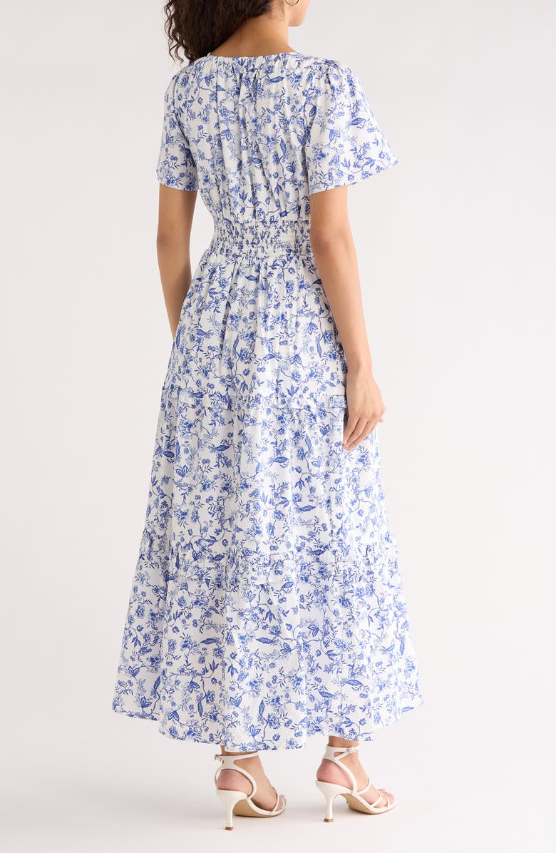 SUGARLIPS Viridinia Cotton Eyelet Maxi Dress, Alternate, color, Burgundy-Multi