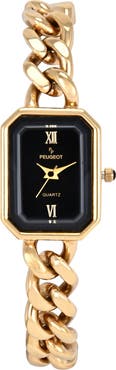 Peugeot Luxury Rectangular Link Braceket Watch- 25x20MM