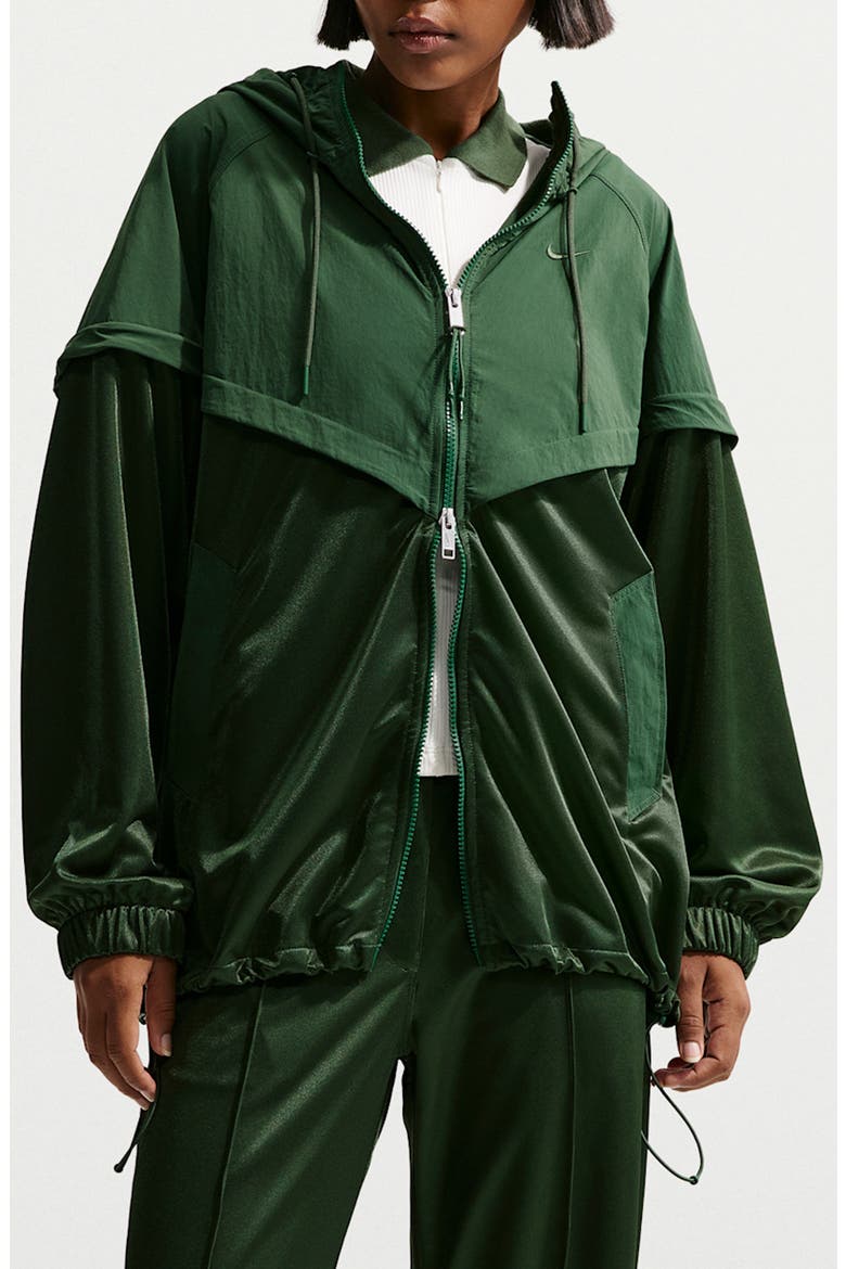 Oversize Windrunner Jacket, Main, color, FIR/ FIR/ FIR