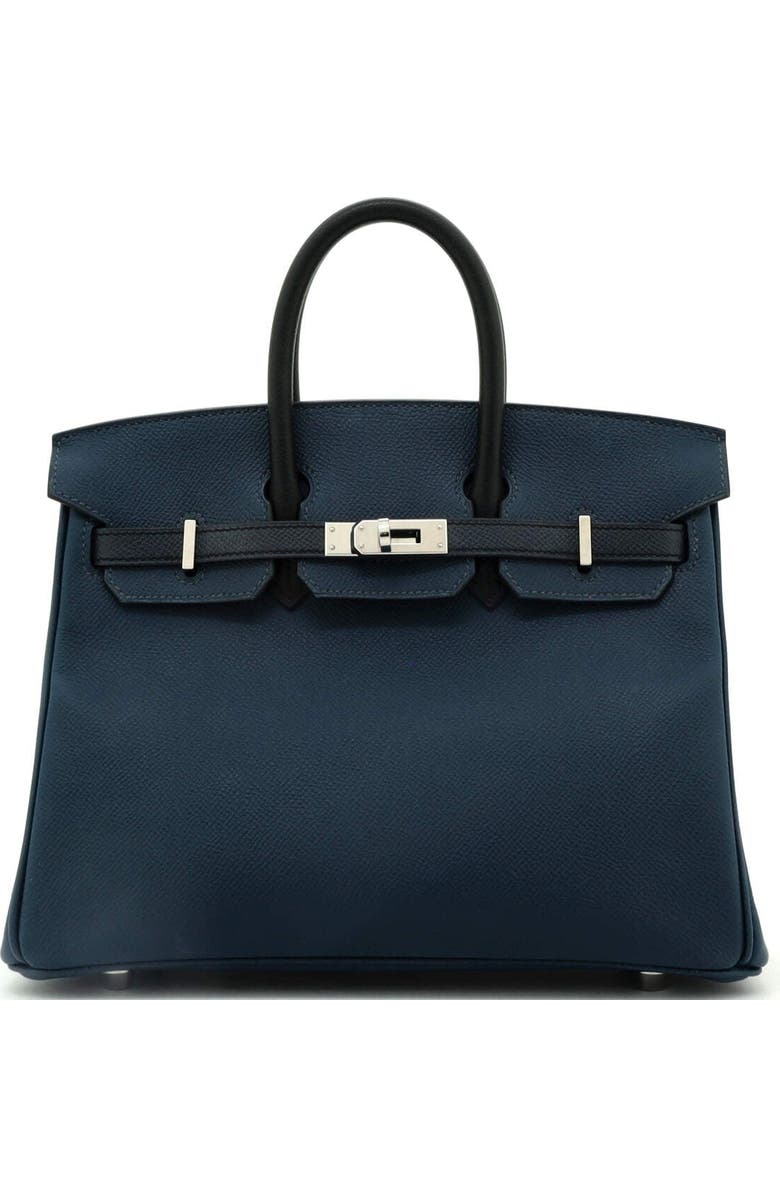 Pre-Owned Hermes Birkin Handbag Tricolor Epsom with Palladium Hardware 25, Main, color,