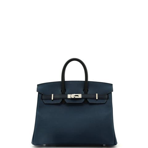 Birkin Handbag Tricolor Epsom with Palladium Hardware 25