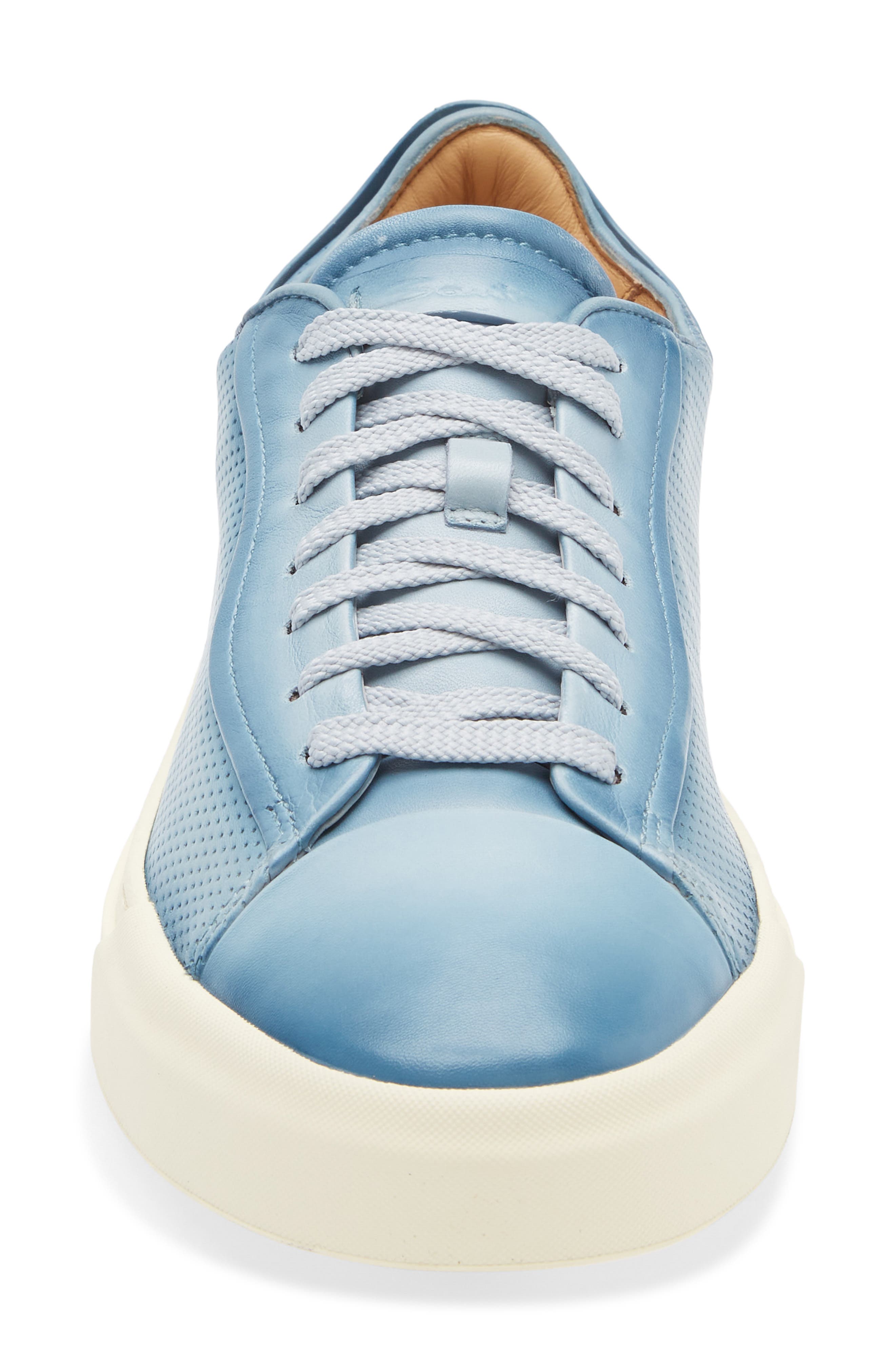 Santoni Laref Sneaker, Alternate, color, Green Blue