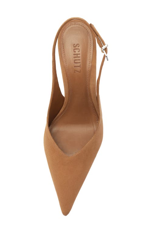 Schutz Siena Slingback Wedge Pump In Brown