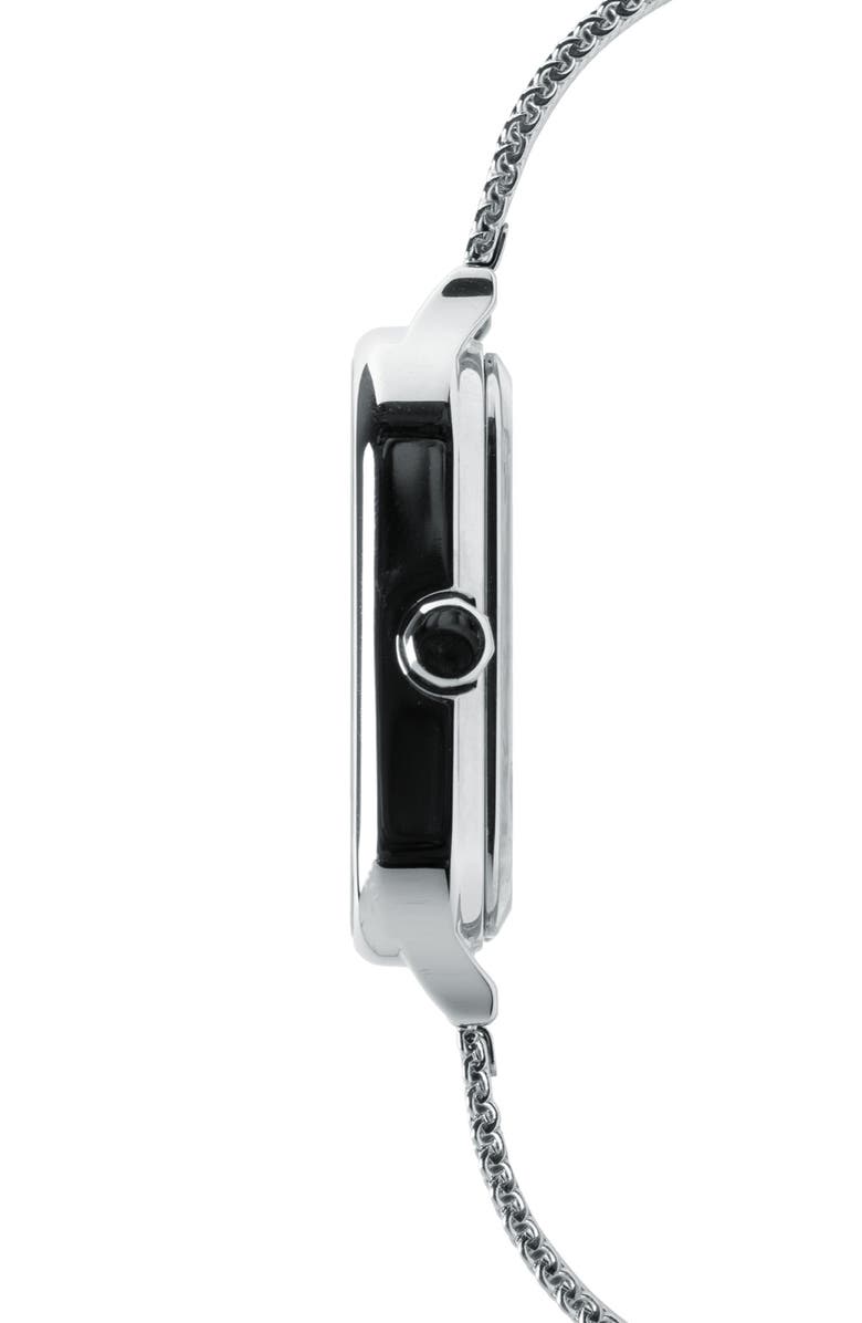 CASIO Moonphase Mesh Strap Watch, 44.5mm x 34mm, Alternate, color,