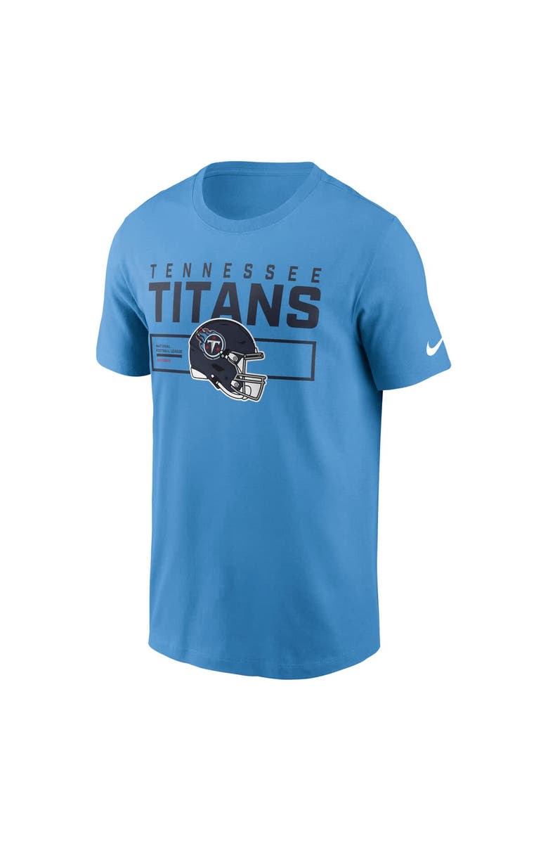 Nike Men's Nike Light Blue Tennessee Titans Primetime Helmet Essential T-Shirt, Alternate, color, Light Blue
