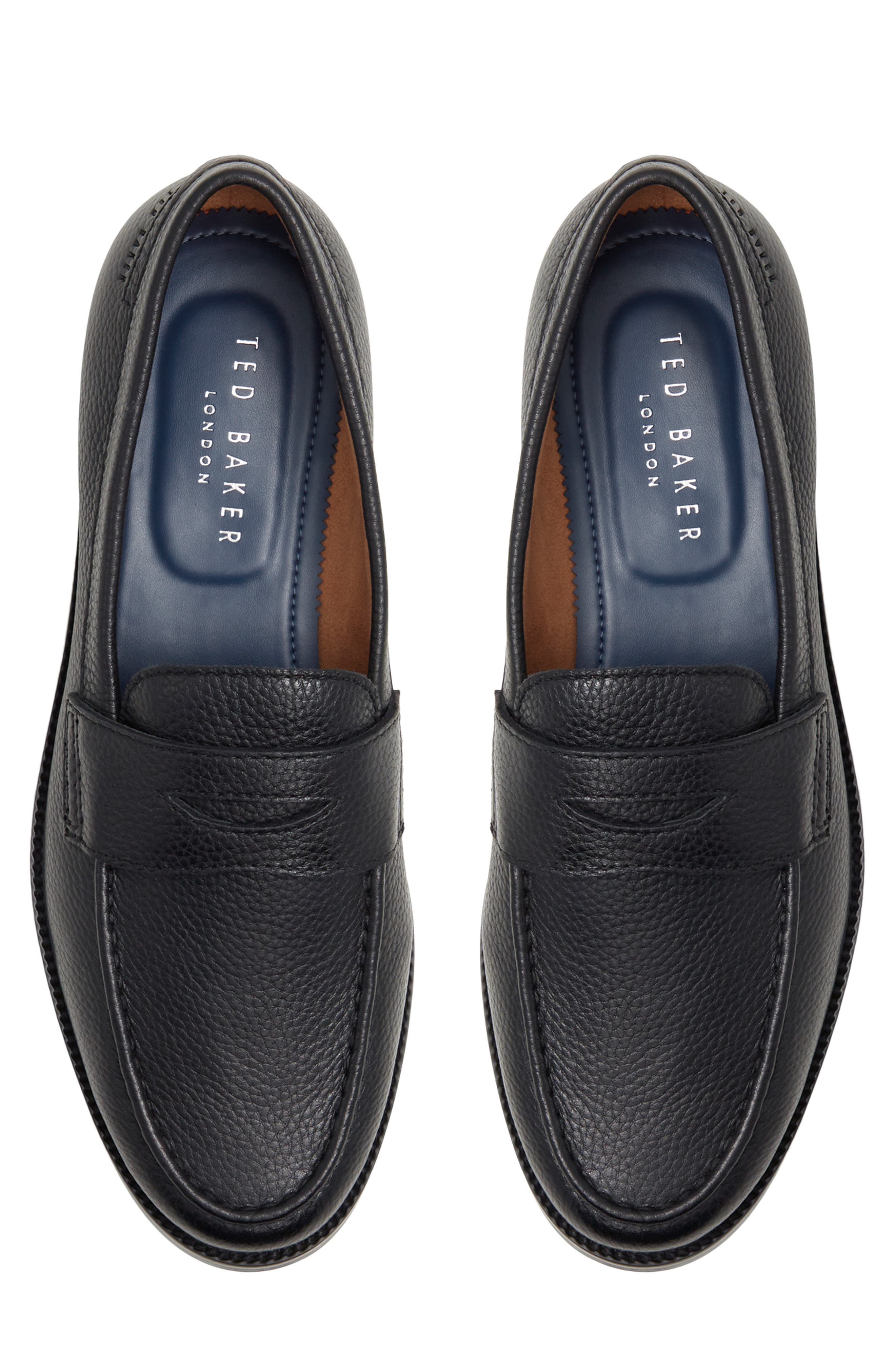 Ted Baker London Parliament Penny Loafer, Alternate, color, Black