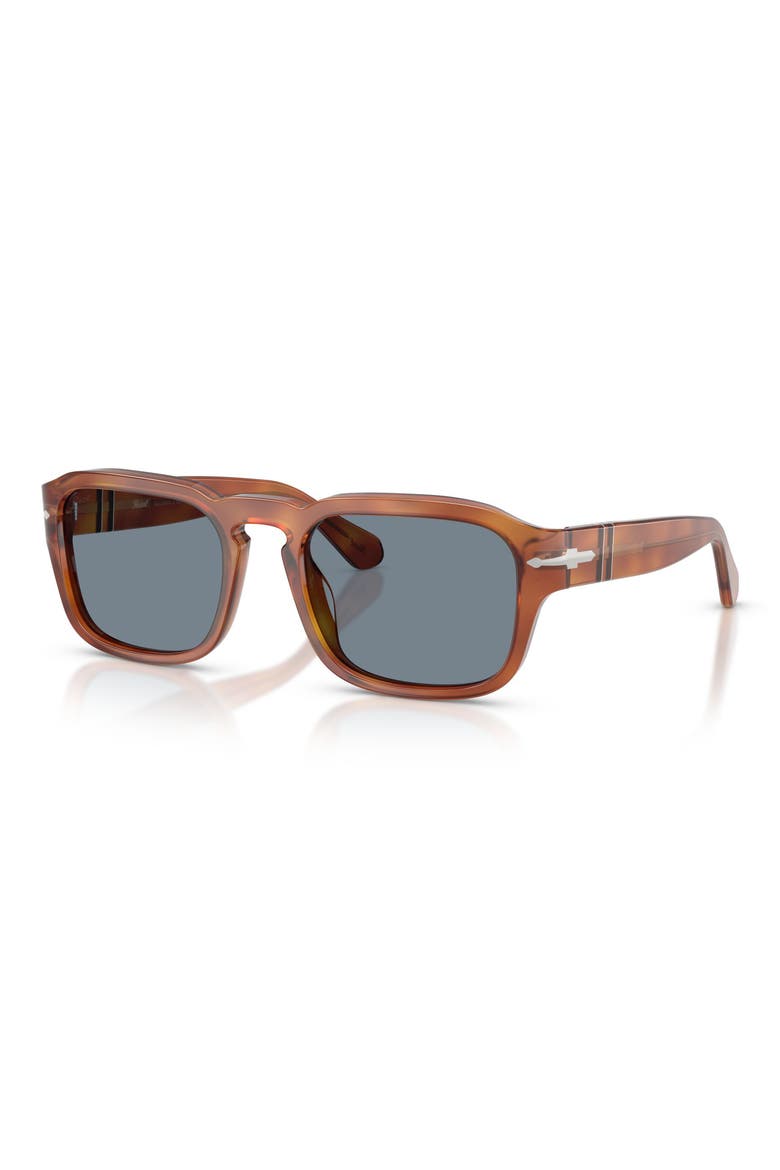56mm Pillow Sunglasses, Alternate, color, TERRA DI SIENA / LIGHT BLUE