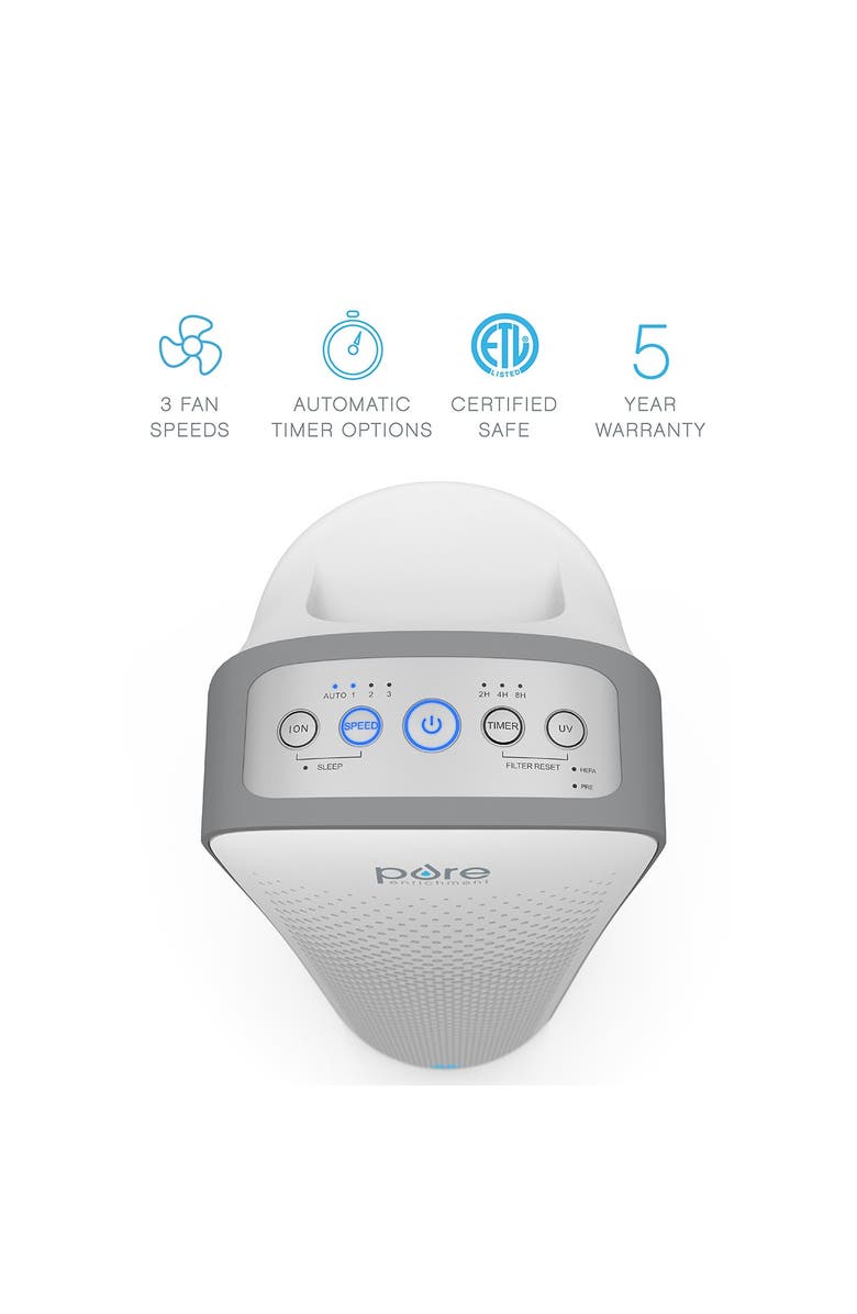 PURE ENRICHMENT PureZone Elite 4-in-1 True HEPA Air Purifier - White, Alternate, color, White