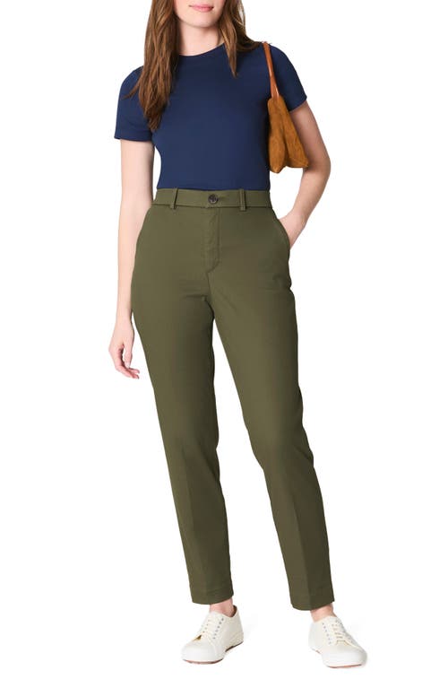 Spanx ® Supersmooth™ Stretch Twill Straight Leg Pant In Green