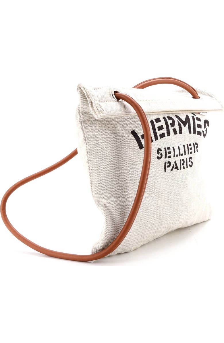 Pre-Owned Hermes Aline Bag Toile MM, Alternate, color, Ecru