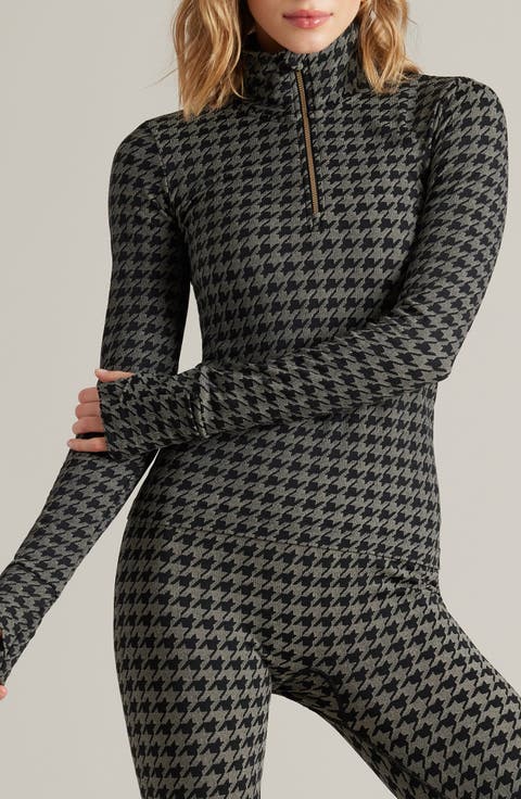 Houndstooth Seamless Base Layer Quarter Zip