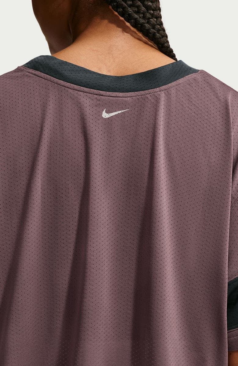 Nike Sportswear Oversize Crop Jersey, Alternate, color, Tattoo/ Dark Smoke Grey/ Chalk