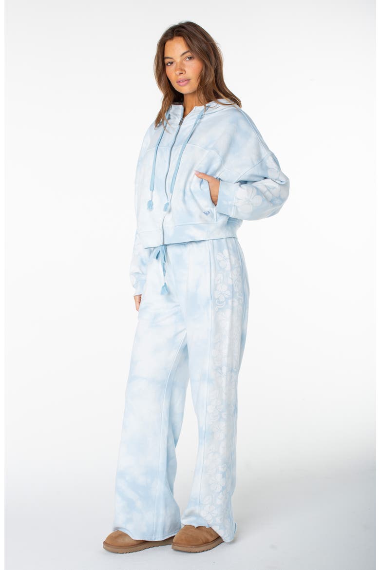 Fringing Reefs Graphic Hoodie, Alternate, color, CERULEAN