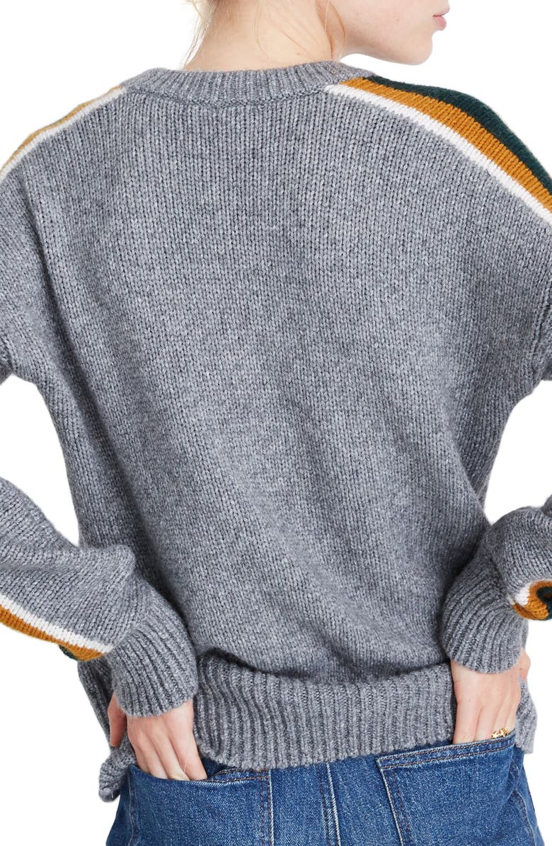 Madewell Striped Heath Pullover Sweater, Alternate, color, 