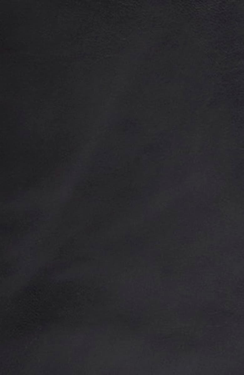 Cinq à Sept Tessa Faux Leather Midi Dress, Alternate, color, Black