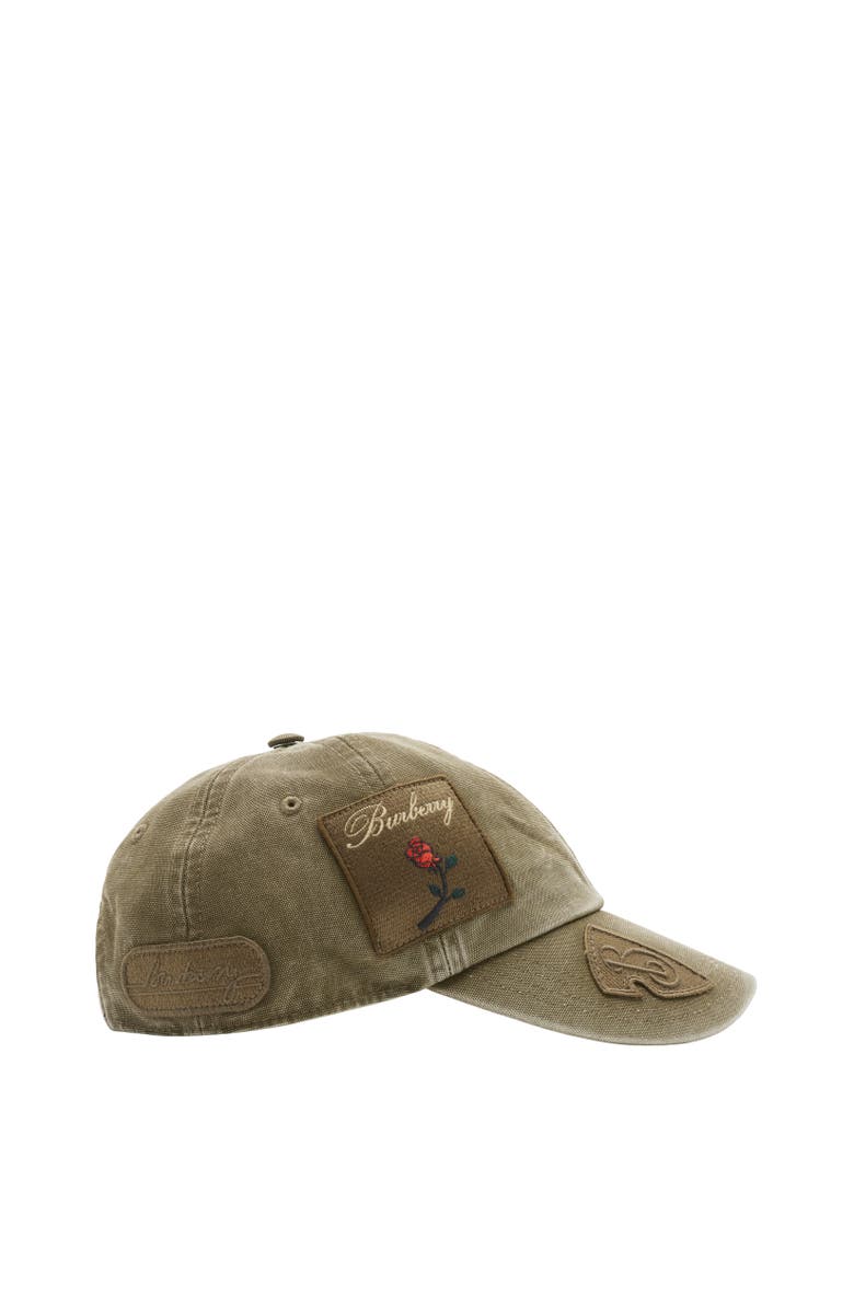 Burberry Badge Cotton Baseball Cap, Alternate, color, 