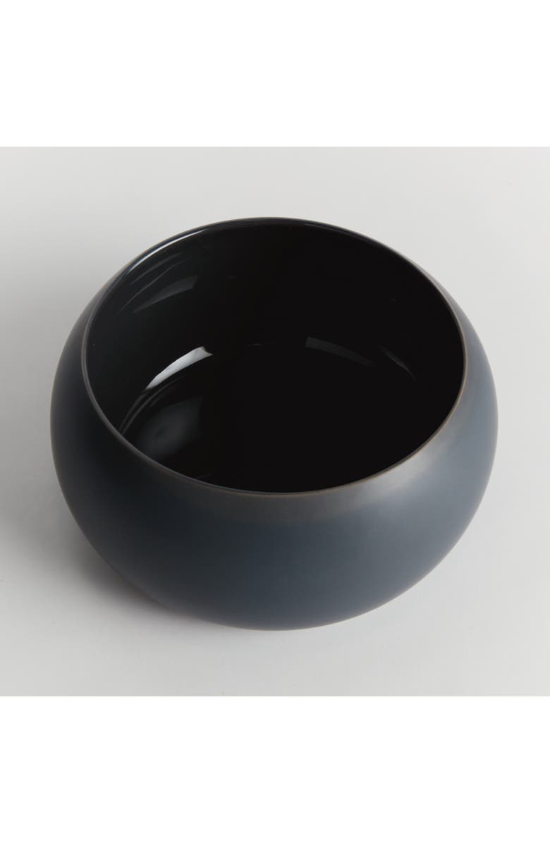 Napa Home & Garden Mallie Decorative Bowl - Dark Blue Ceramic - Handcrafted, Alternate, color, Blue