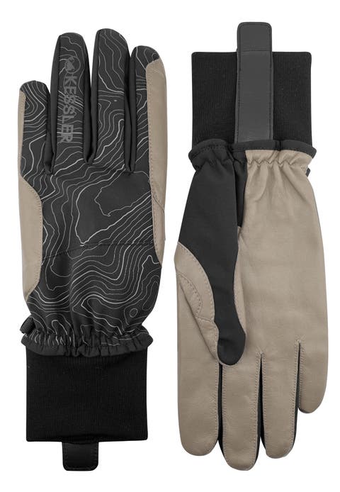 Performance Touchscreen Gloves with Leather Palm