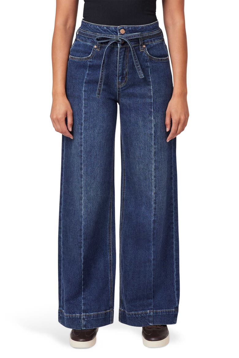 Belted High Waist Wide Leg Jeans, Main, color, HIGH TIMES