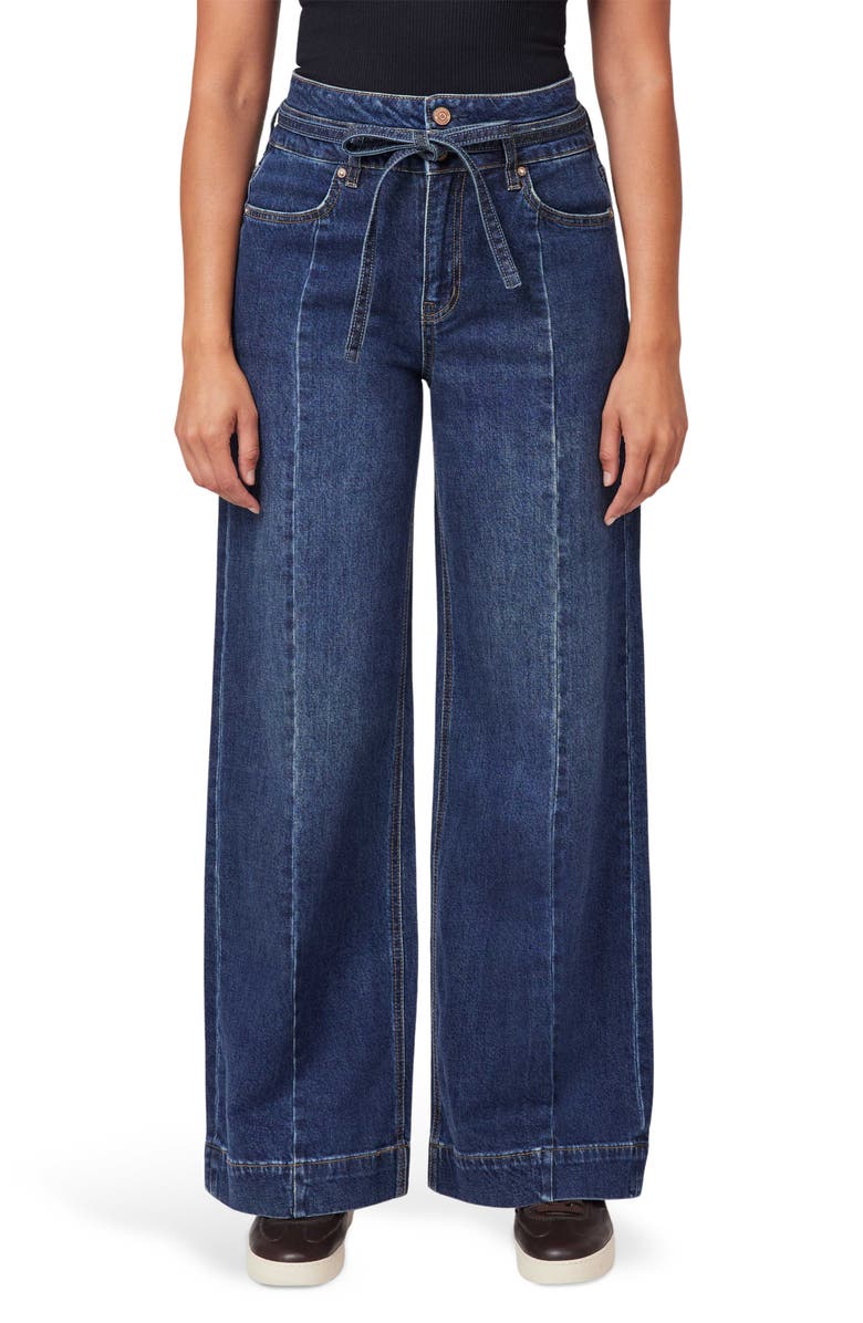 Scotch & Soda Belted High Waist Wide Leg Jeans, Main, color, High Times