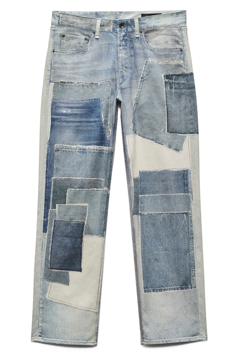 rb Miramar Fit 4 Canvas Straight Leg Jeans, Alternate, color, PATCHWORK